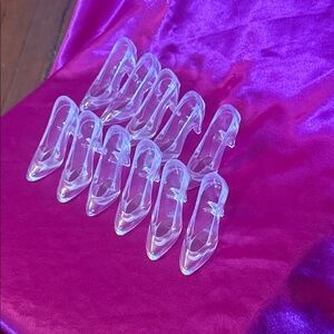 Clear Plastic Shoe . Decorative. Art project? Ladies dinner party? Diva dinner?